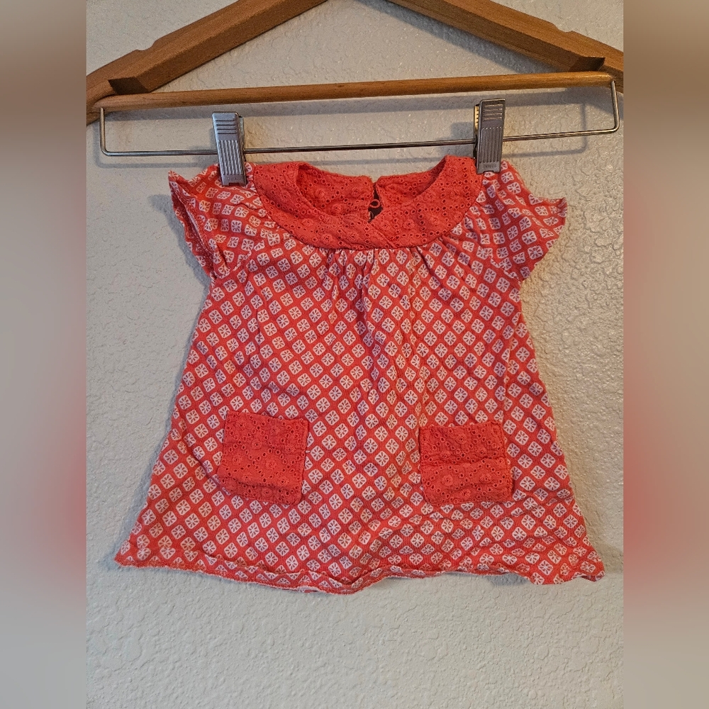 carters 3 months orange top